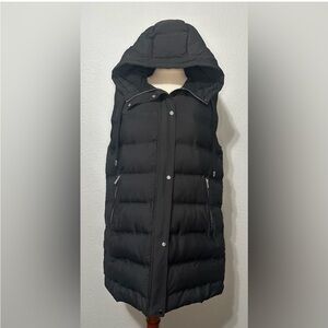 Women’s longline puffer vest xs Zara